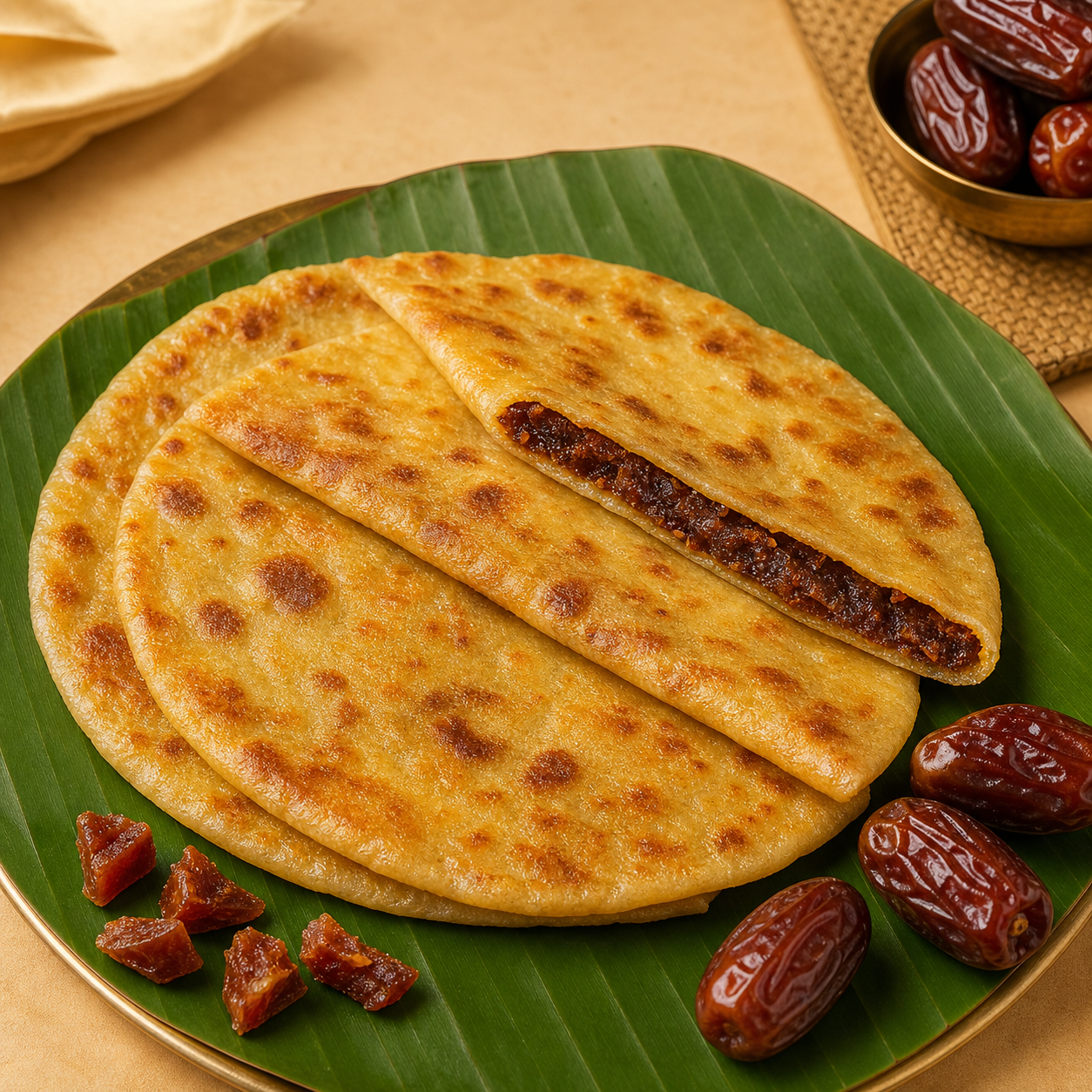 Dates boli with natural sweetness