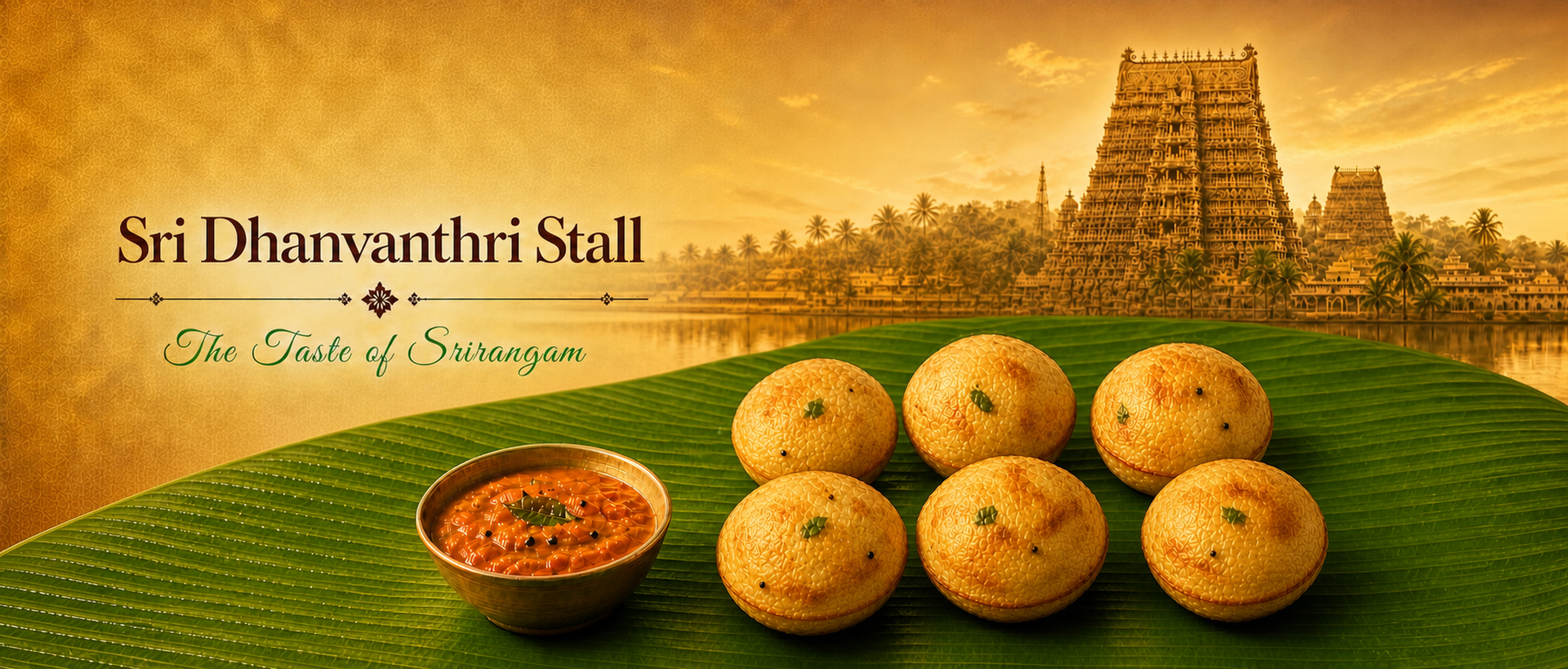 Six hot paniyarams with tomato chutney